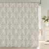 1Pc European Style Golden Flowers Shower Curtain Waterproof Fabric,Floral Print Partition Curtain Decorate Bathroom Curtain