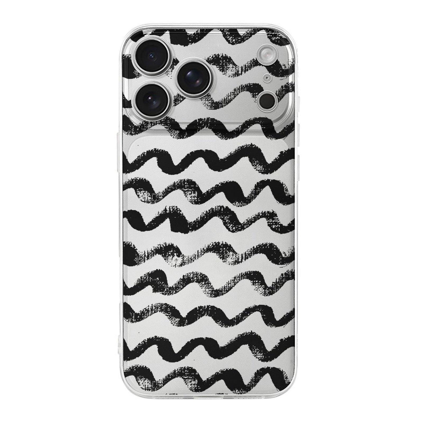 

1 шт. ТПУ чехол для телефона серии iPhone 17, глянцевый, противоскользящий, прочный дизайн, ежедневная защита IPHONE-17ProMax белый