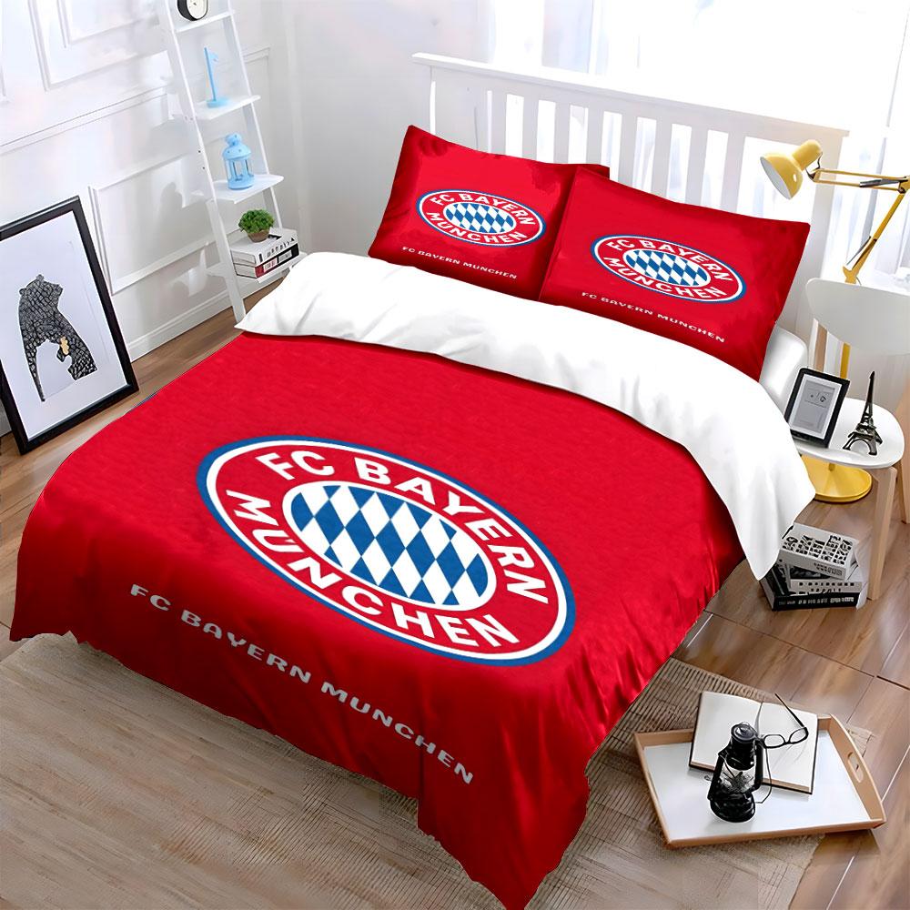 FC Bayern Munich logo. Bedding sets Duvet cover sets Duvet covers Pillowcases(1 * Duvet Cover 2 * Pillowcases without duvet insert)