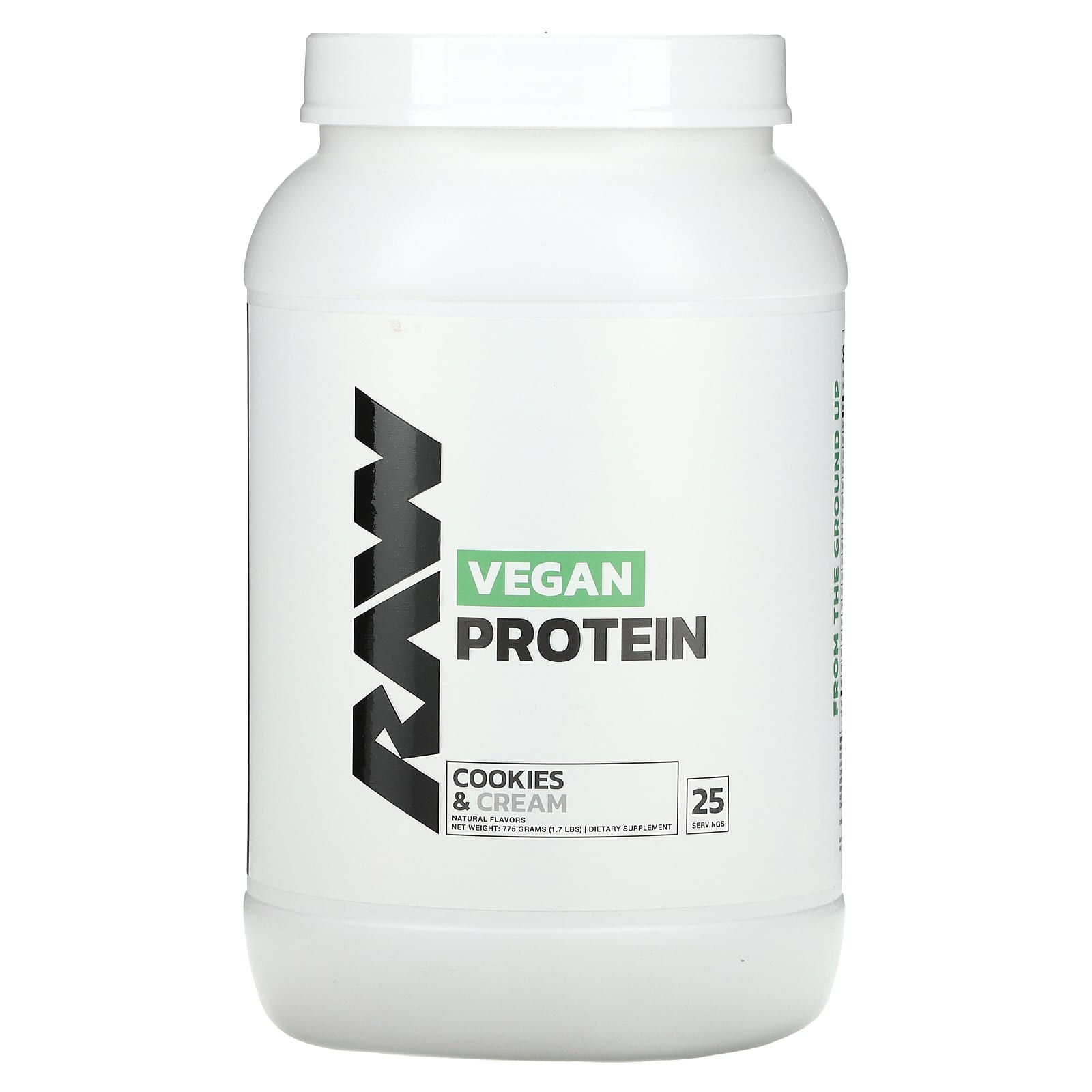 

Raw Nutrition, Vegan Protein, Cookies & Cream, 1.7 lb (775 g)