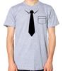 Fake Tie and Pocket T-Shirt Men Women Unisex Funny Fancy Dress Top