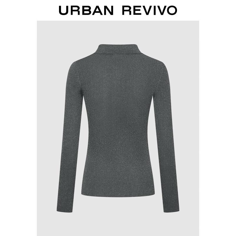 UR 2025 Fall Women s Slim Fit Lapel Knit Cardigan S