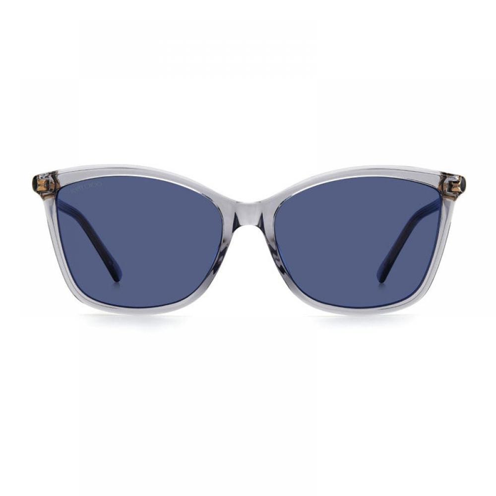 Jimmy Choo SunGlasses Square Full Rim  Transparent Grey Frame And Blue Lens Ba G S0kb7ku Grey