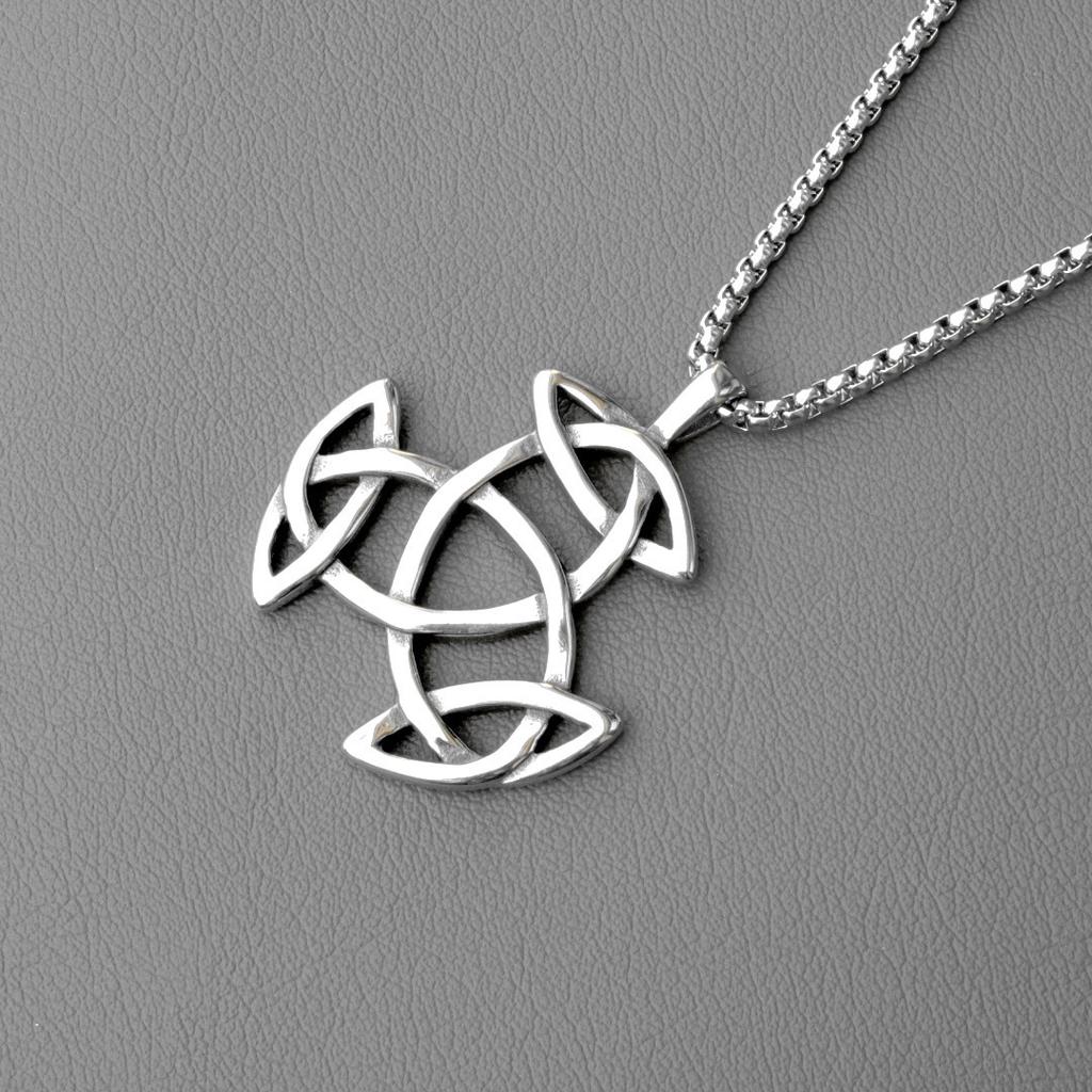 New European and American Hollow Out Trendy Men's Pendant Titanium Steel Necklace