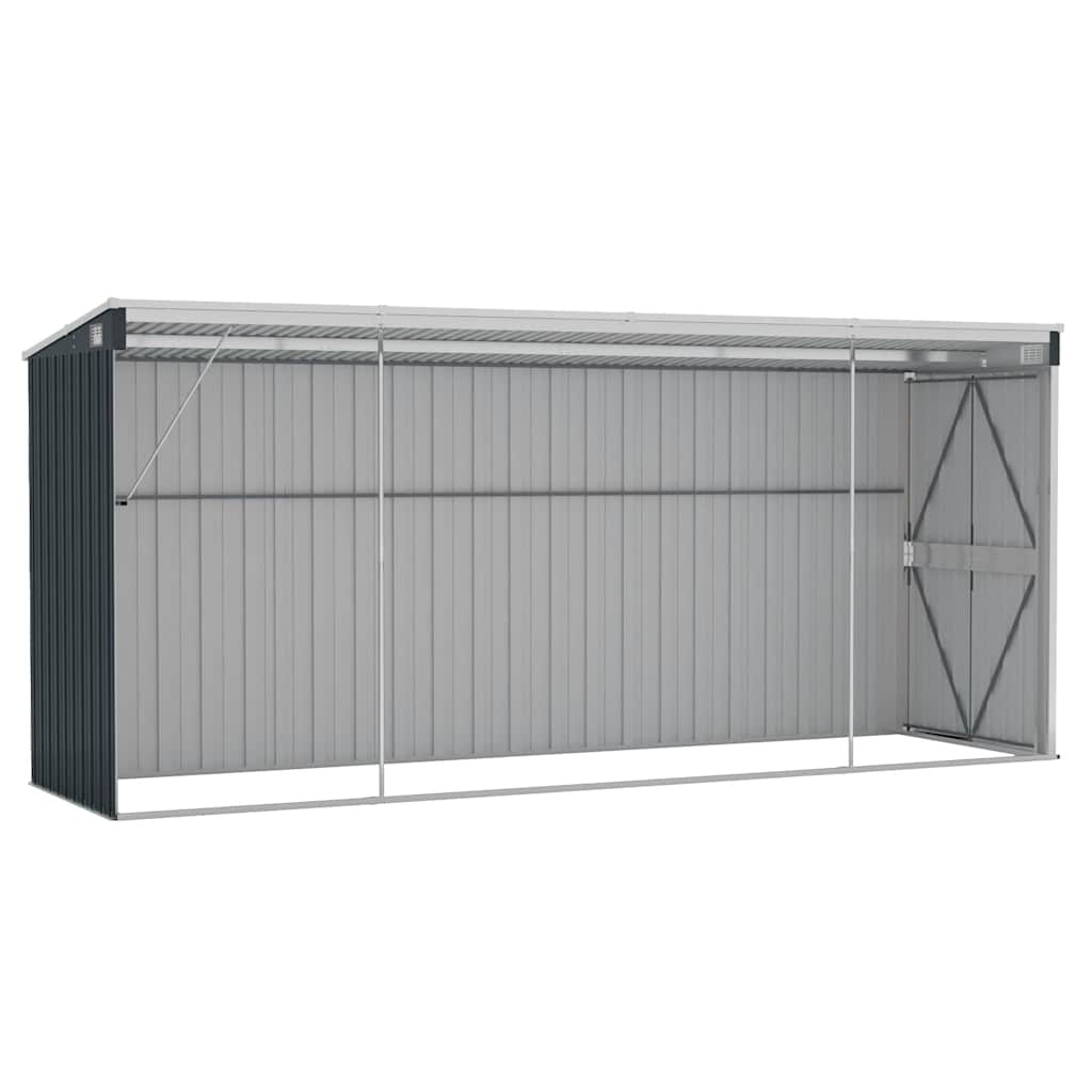 Vidaxl Gartenhaus, Wandmontiert, Anthrazit, 118X382X178 Cm