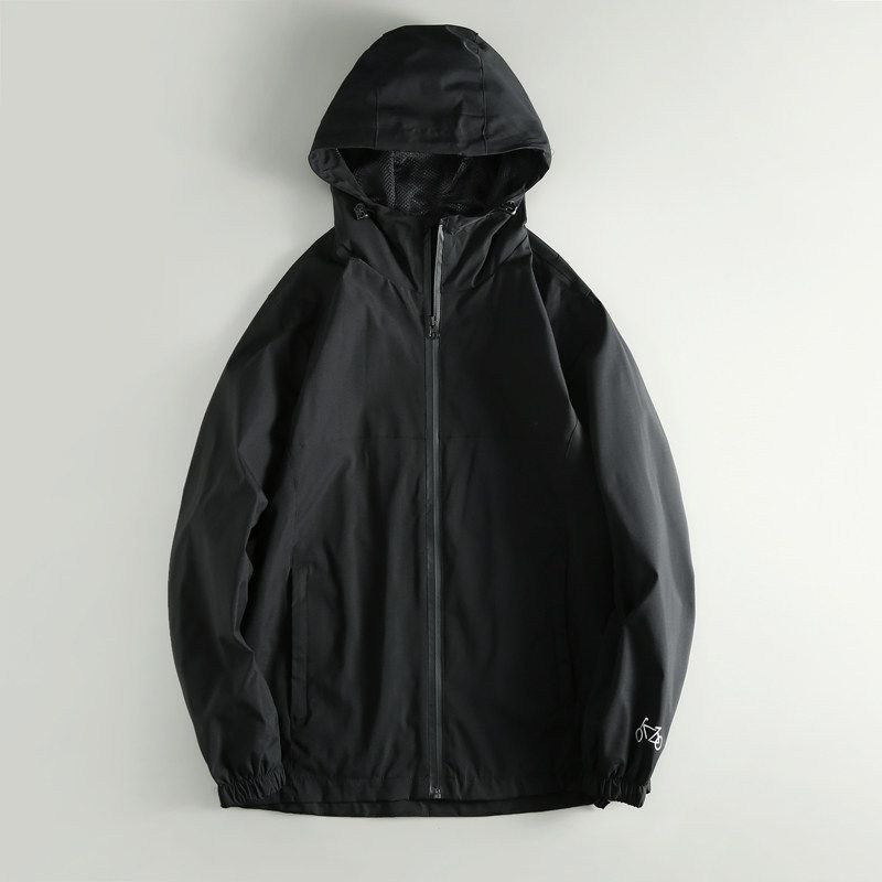 Export Tail Order Cut Label Fall Winter Hooded Mesh Sports Windbreaker Jacket Men s Clothing Jacket Original Order Shell Jacket Black M