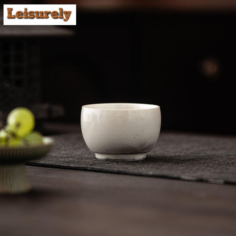 110ML Ink Painting Teacup Luxury Tea Bowl Sample Tea Cup Tea-tasting Personal Cup Chazhan Master Cups Tea Services Supplies