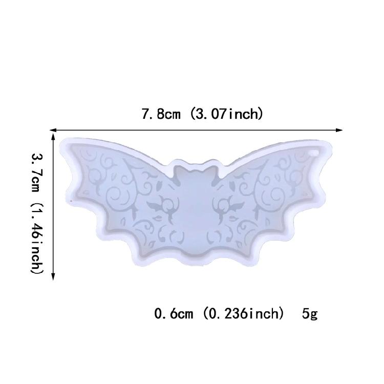 Halloween Silicone Resin Molds Epoxy Craft Keychain Pendant Mould Handmade Craft