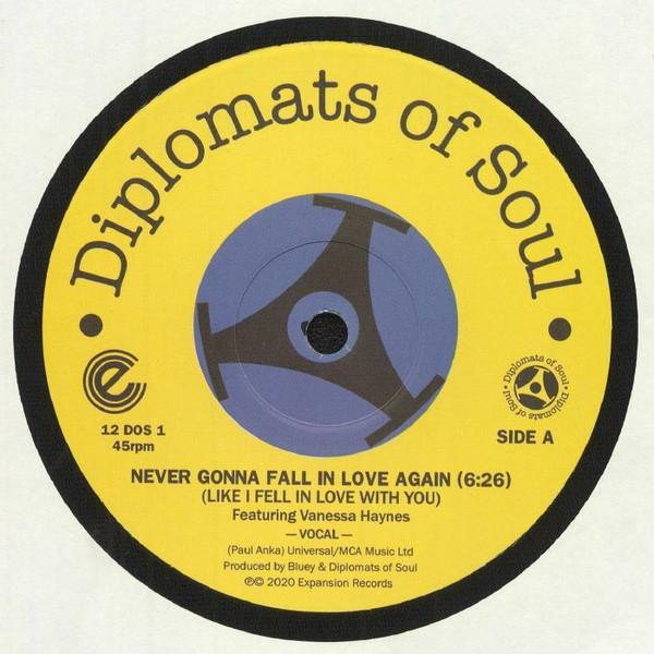 

12inch Record DIPLOMATS OF SOUL, VANESSA HAYNES - Never Gonna Fall In Love Again (Lik 12DOS1 Expansion 2020 UK Soul/Funk