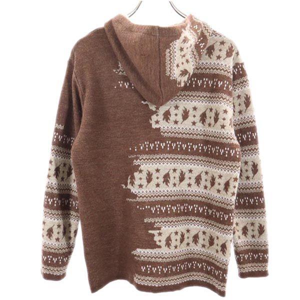 FACTOTUM made in Japan Overall handle Long sleeve 100% wool knit Parker Men's Used