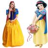 Enchanting Snow White Women Costume Princess Dress With Bustle And Headband For Halloween