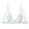 Sexy French Ultra-thin Bra Transparent Hollowed-out Hot Backless Anti-protrusion Rabbit Cup Lace Underwear