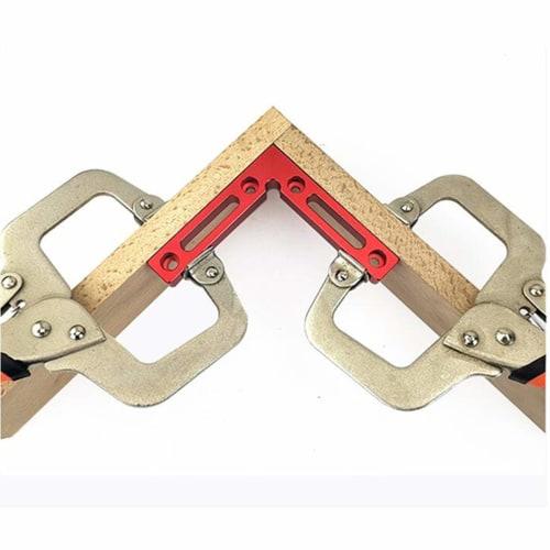 CarAngels Aluminum Full Square Corner Clamp Set of 2, L-Shaped, 90 Degree Square, Woodworking Fixing and Tightening Tool (New Model)