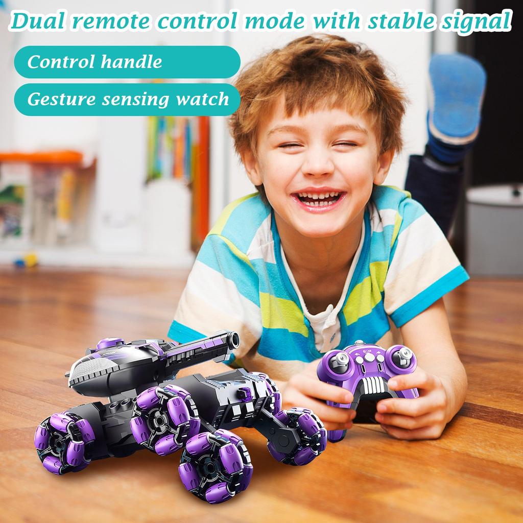 Water Bomb Tank Remote Control Car Toy Children's Gesture Sensing Four-wheel Drive Off-road Vehicle