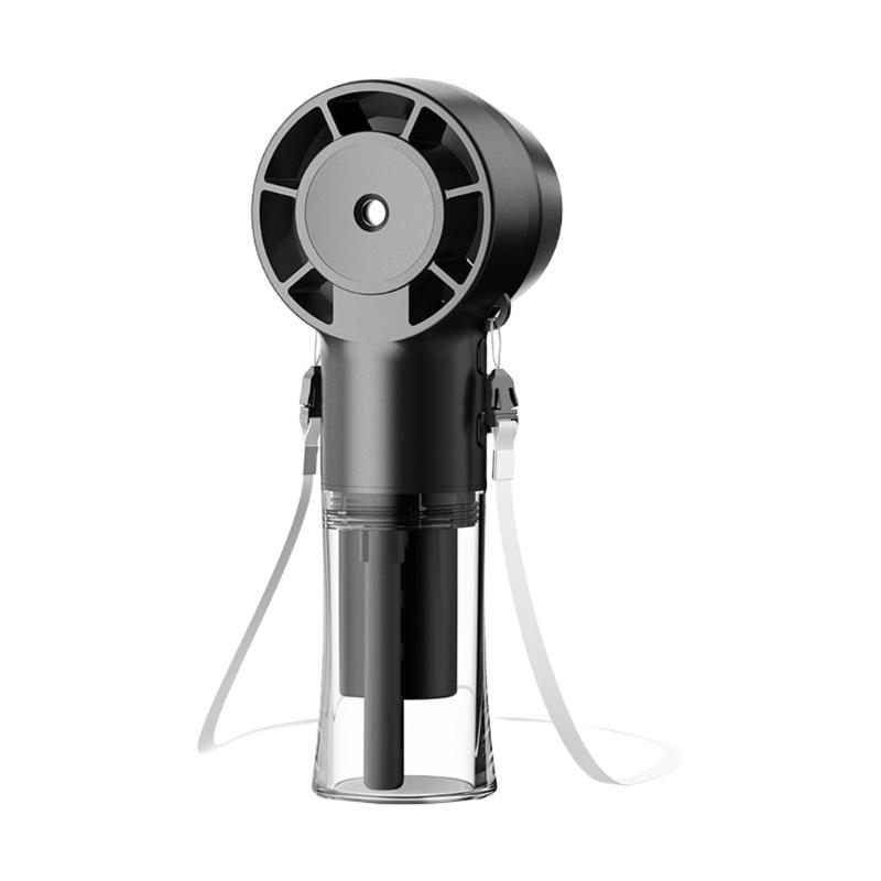 Adjustable Speed Hand Fan Portable Handheld USB Rechargeable Neck Hanging Fan for Travel and Office Cooling Device