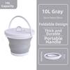 Space Saving Foot Soaking Bucket 10L Collapsible Wash Basin Car Wash Buckets  Songkran Festival