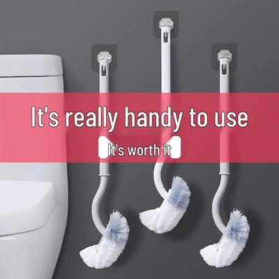 Long-Handled Toilet and Bathroom Corner Cleaning Brush 2025