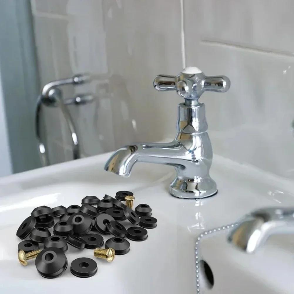 44pcs Faucet Sealing Gasket Set With 4pcs Screws O-Rings And Rubber Faucet Washers With Screws For Plumbing Faucet Repairs