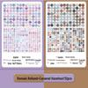 Morandi Fresh Color Retro Round Stickers - Student Style & Self-Adhesive