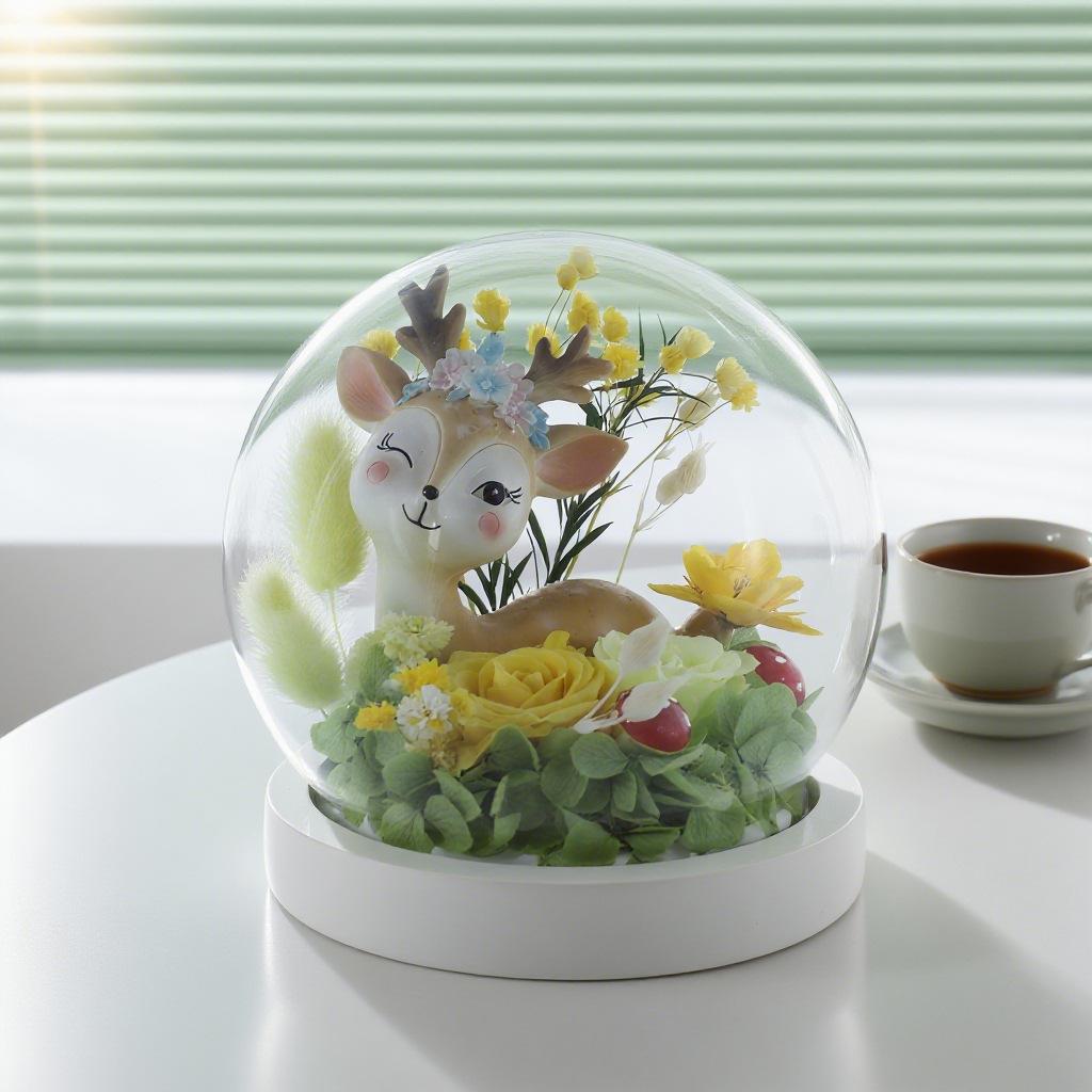 Eternal Flower Glass Cover Valentine's Day Birthday Girlfriend Christmas Gift Creative Gift Festival