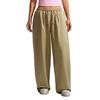As W Nk Street Utility Wvn Os Pa Soft Comfortable Lace-Up Solid Color Casual Pants Women Bottoms IM8410-297