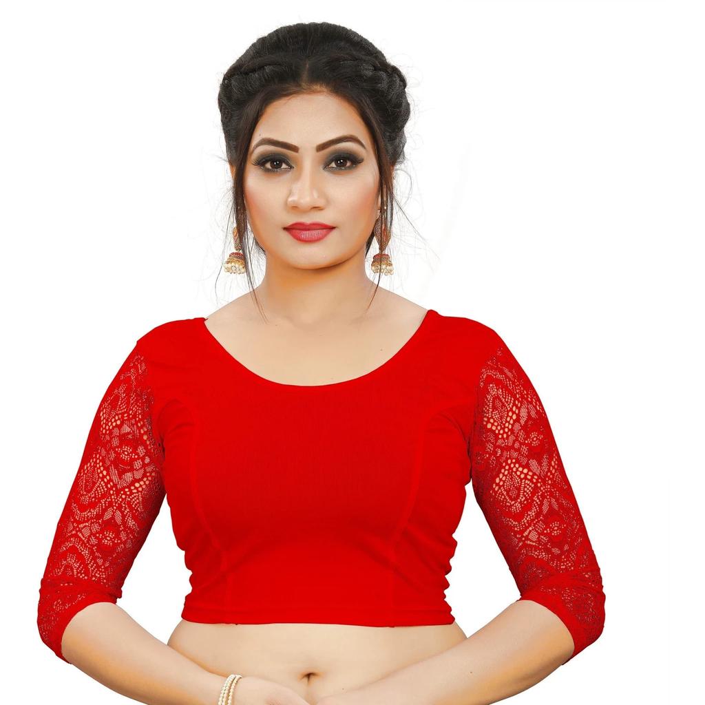 Indian Women's Round Neck Choli Bollywood Wedding Party Wear Readymade Blouse