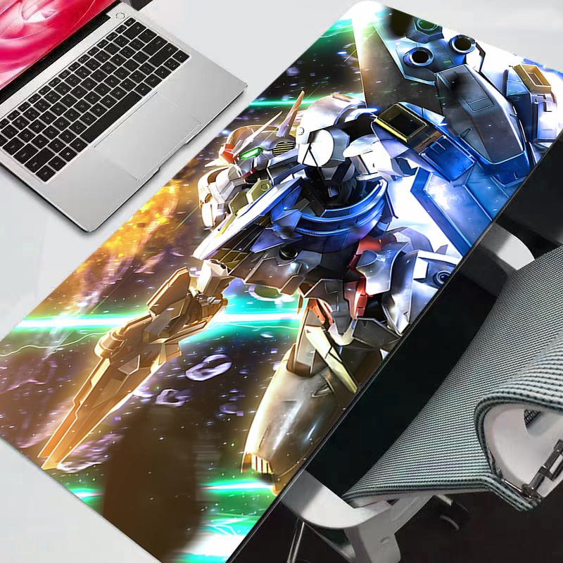 

Gaming Mousepad Big Computer Gamer Mouse pad Mobile Suit Gundam Natural Rubber with Locking Edge Gaming Mouse Mat XXL 30x60x0.2cm