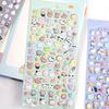 3D Japanese Animal Cartoon Stickers: Chickadee, Hamster, Penguin, Puppy - Kids' Decorative Craft Reward Stickers