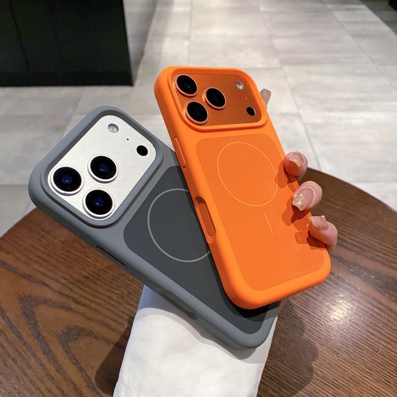 Liquid Silicone Phone Case With Dual-Layer Fine Magnetic Ring IPhone 17 Pro Max 16 15 14 - Shockproof Scratch