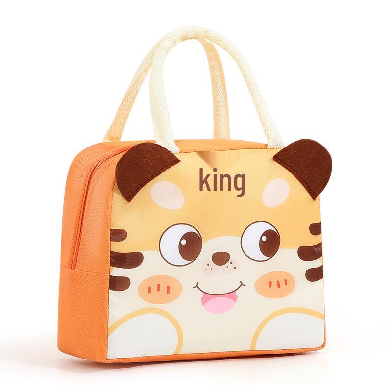 3D Cartoon Thermal Bento Bag - Insulated Lunch Box with Aluminum Foil Lining