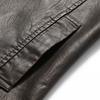 Men's Leather PU Vest Casual Retro Men's Jacket Trendy Work Vest Jacket