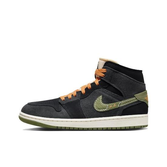 Air Jordan 1 Mid SE Craft Anthracite Light Men's Olive FD6817-003