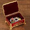 Embossed Castle Jewelry Storage Box Mini Portable Ring Storage Jar  Gifts For Friends