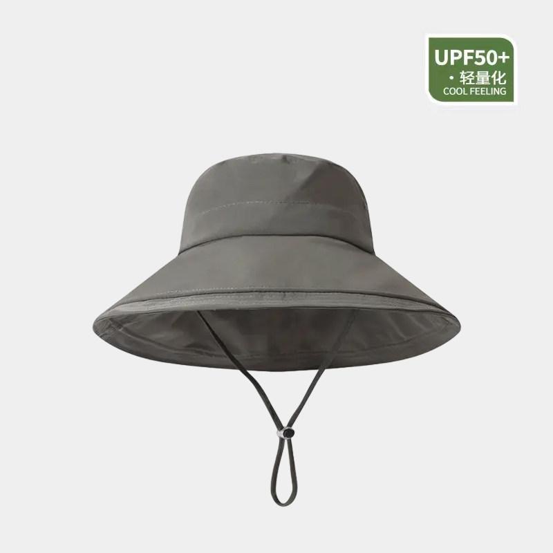 

New Spring and Summer Fisherman Hat, Women s Large Eave Sun Protection and Shading Hat, Casual and Versatile Sun Hat, Outdoor темно-серого