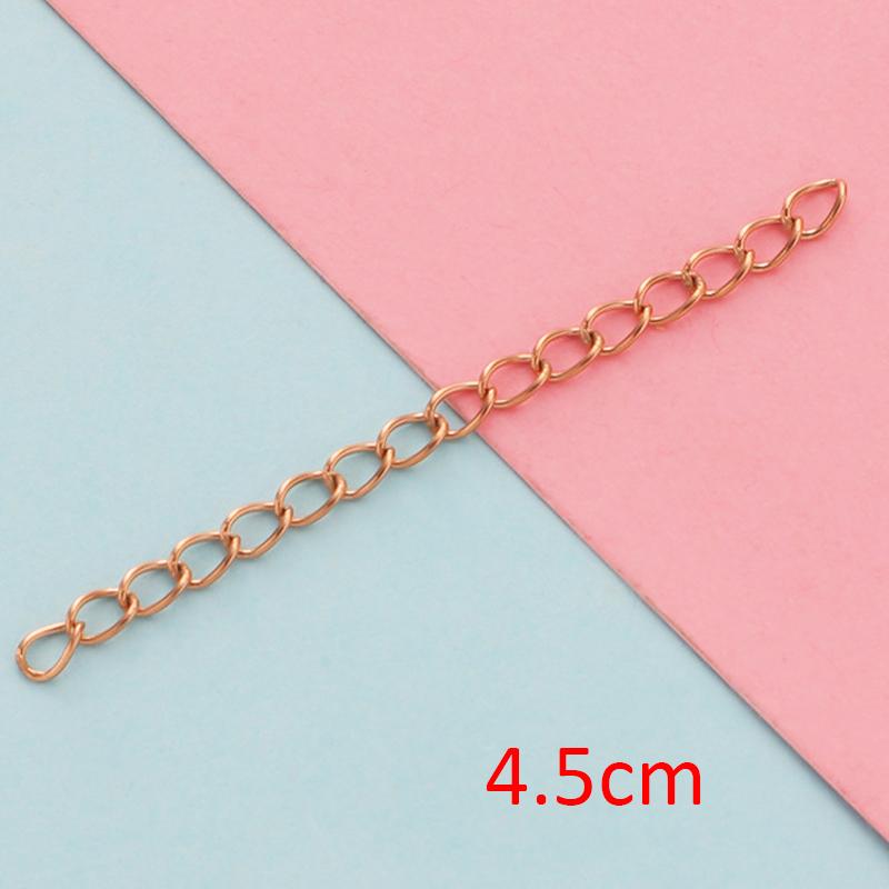 10-20pcs Stainless Steel Extended Extension Tail Chain Lobster Clasps Connector for Bracelet Necklace DIY Jewelry Making Finding