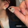 High-End 925 Sterling Silver Pearl Zirconia Earrings for Women - Cool Forest Style