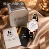 Analog Quartz Leather Slim Large for and Perfect Gift for Celebration [BUREI] Women's Watch, Waterproof, Strap, Design, Dial, Popular, Cute, Simple,
