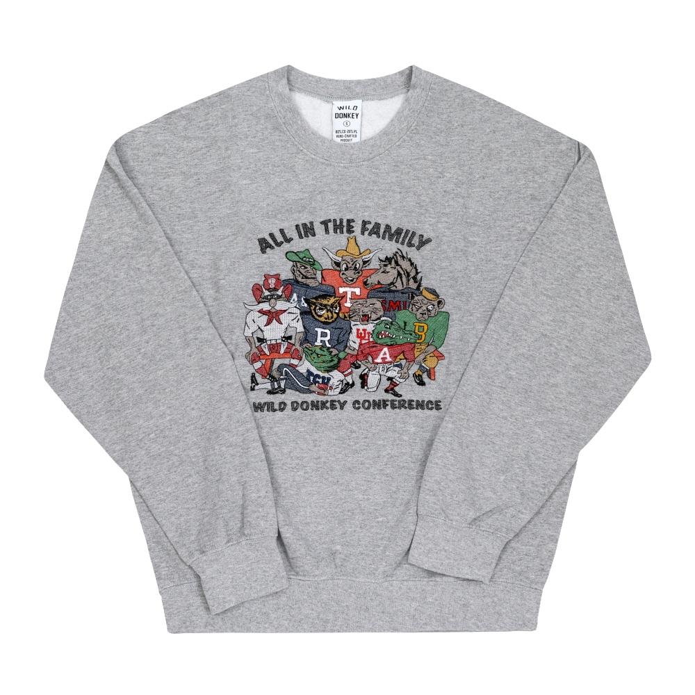 

Толстовка унисекс Wild Donkey Fg Family Вересково-серая FG-FAMILY HEATHER GREY (XL)