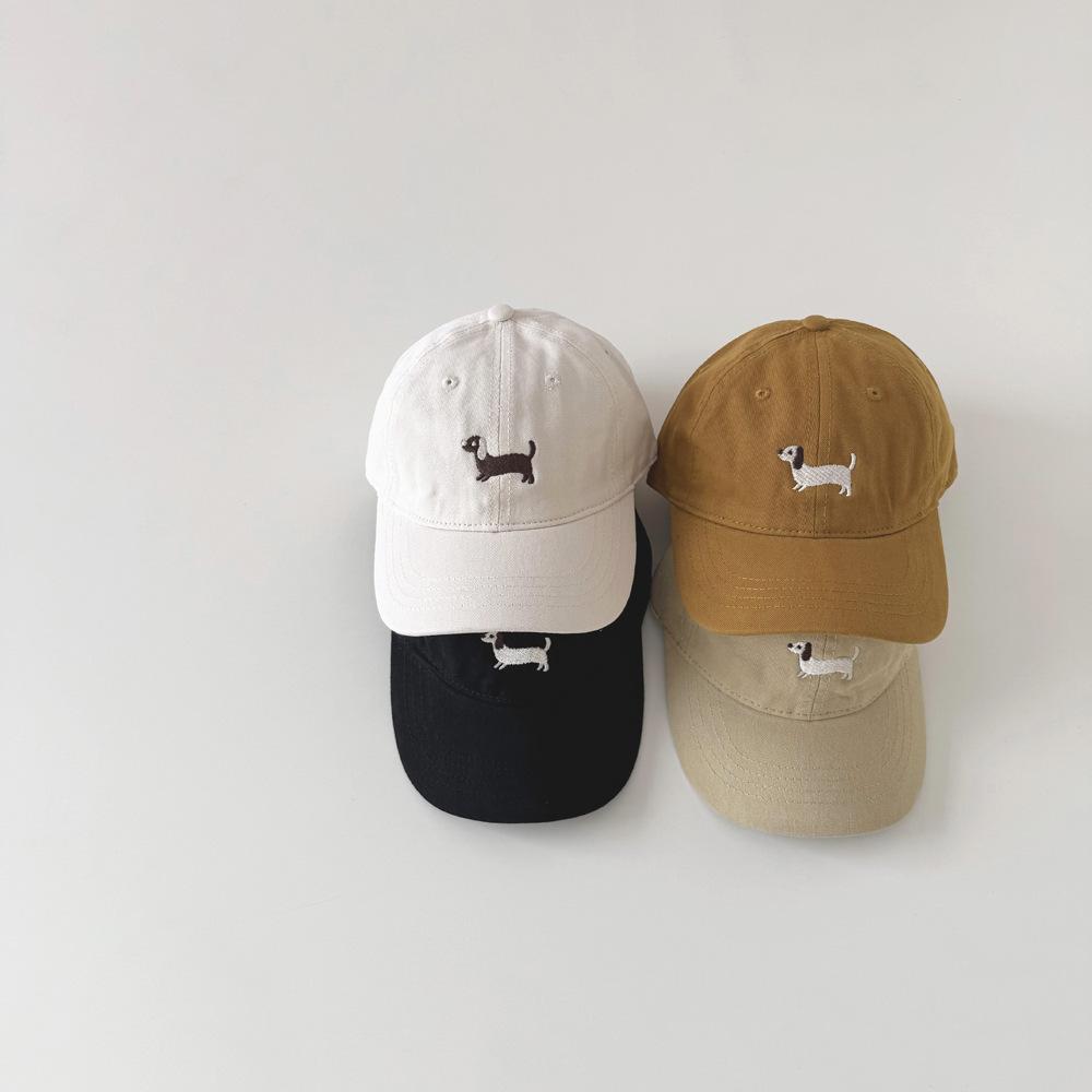 Cute Embroidered Baby Baseball Hat Solid Color Kids Boys Girls Peaked Cap Spring Summer Cotton Children Sun Hats