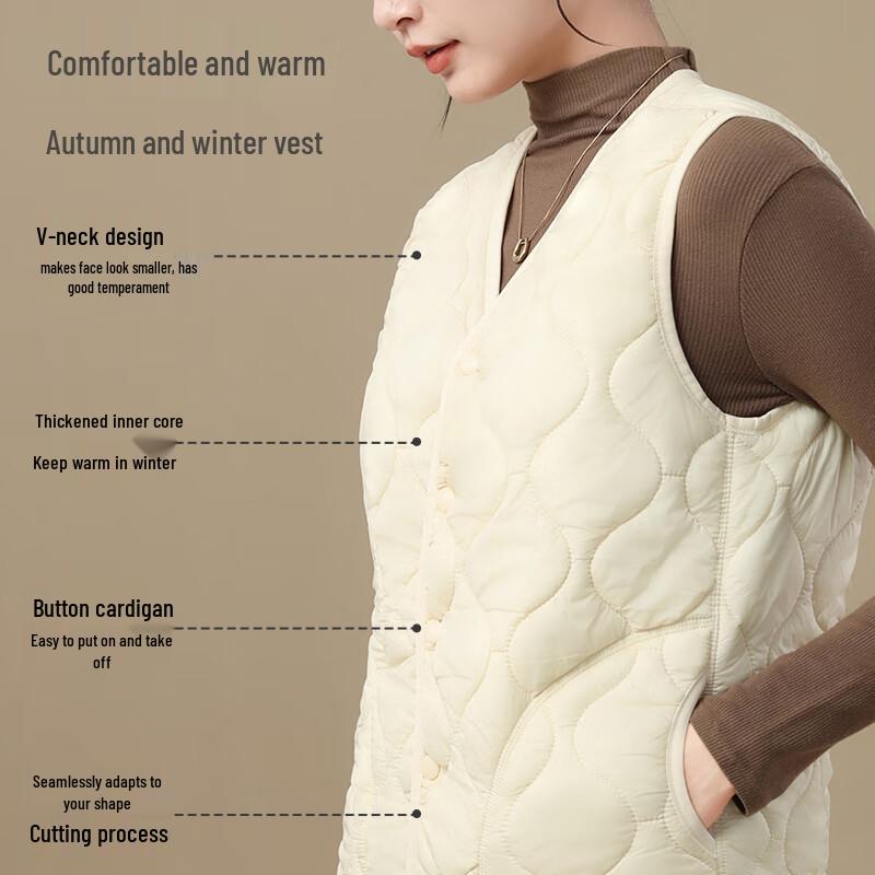 Mao Ren Women's Wool Blend Warm Vest
