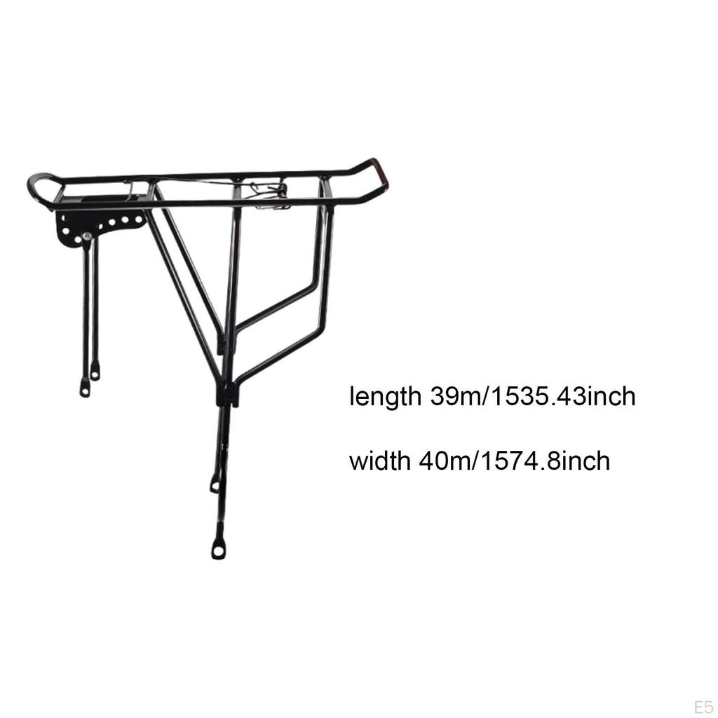 Hinterer Gepäckträger Fahrrad Fracht Gepäckträger Gepäcktaschenhalter Eisenstruktur Geeignet für Reisen