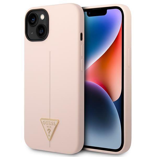 Guess Guhcp14Msltgp Iphone 14 Plus / 15 Plus 6.7 Różowy/Pink Hardcase Silicone Triangle