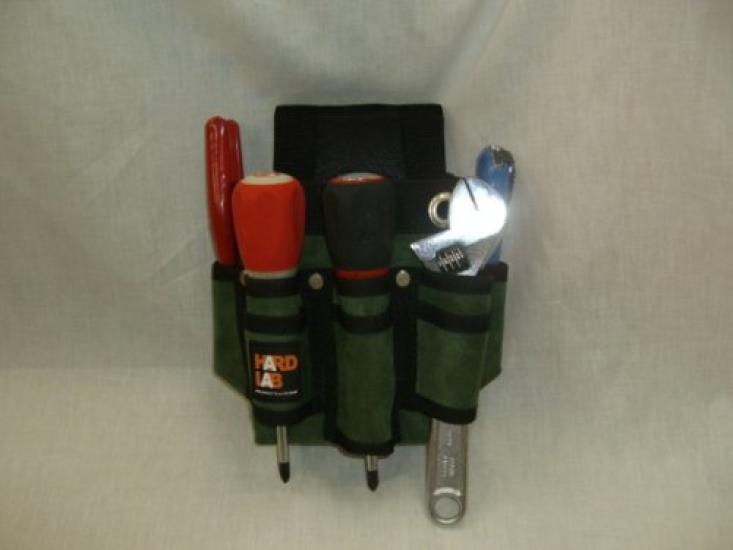 Kozuchi Hard Lab Waist All-Purpose Pouch, Green, HL-202G