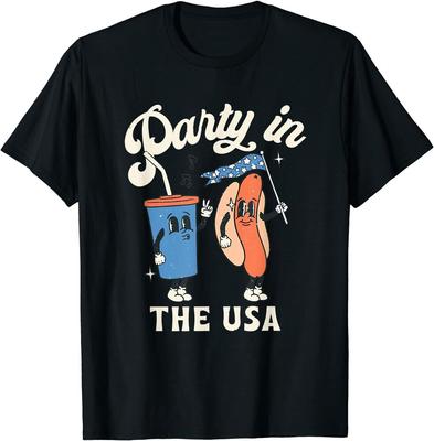 4. Juli Shirts Hotdog Liebhaber Party in den USA Unisex T-Shirt
