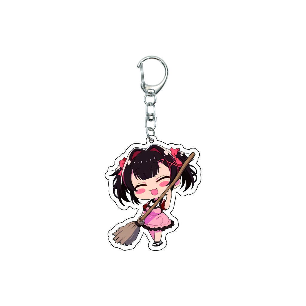 55MM Anime banG Dream Keychain Toyama Kasumi/Saya Yamabuki/Hanazono Tae Key Chain Acrylic Model Plate Christmas Gifts