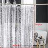 3D Translucent Shower Curtain Waterproof Mildew EVA Bath Curtains Bathroom Curtain with Hooks