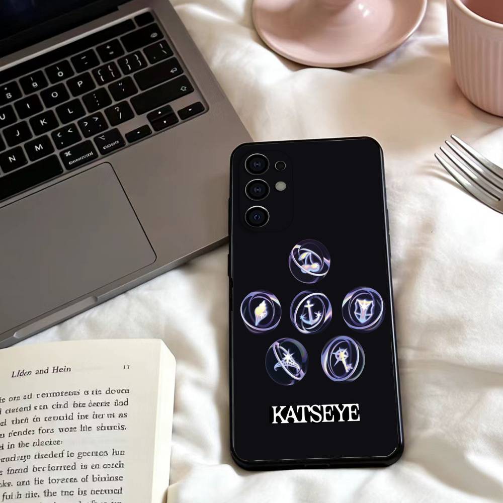 Hot Music K-KATSEYE Phone Case For Samsung S25,24,23,22,30,21,10,9,Ultra,Plus,Lite,FE,4,5 G Soft Black Case