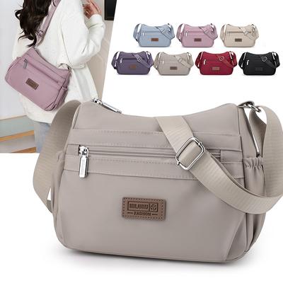 Small Square Bag Mother Bag Women's Bag Multi-Layer Lightweight Large Capacity Shoulder Crossbody Bag