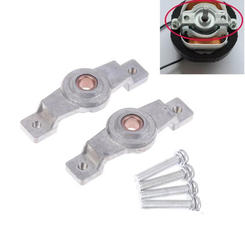 Pack of 2 Shaded Pole Motor Brackets for YJ61 Motors with Covered Pole Bearing Shaft Holders Offering Solid Motor Shaft Support