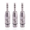 XLR 3 Pin Male to 6.35mm 1/4" TS Male Audio Adapter, Stereo 6.35mm to XLR Plug Stereo Mic Audio Connector for Microphone